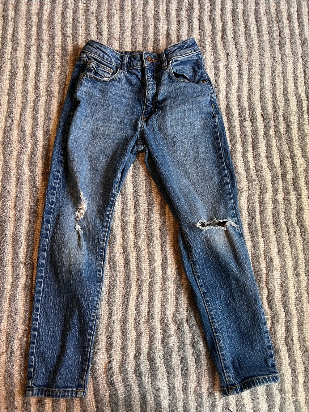 Target Kids Skinny Jeans in Blue with Distressed Knees